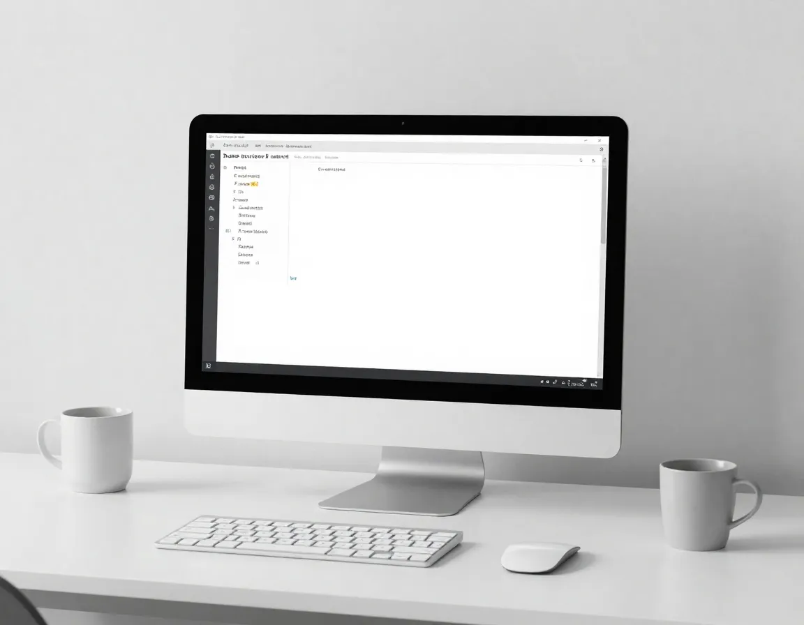 Modern workspace with laptop showing web development